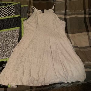 White lace summer dress